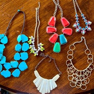 Statement necklace lot